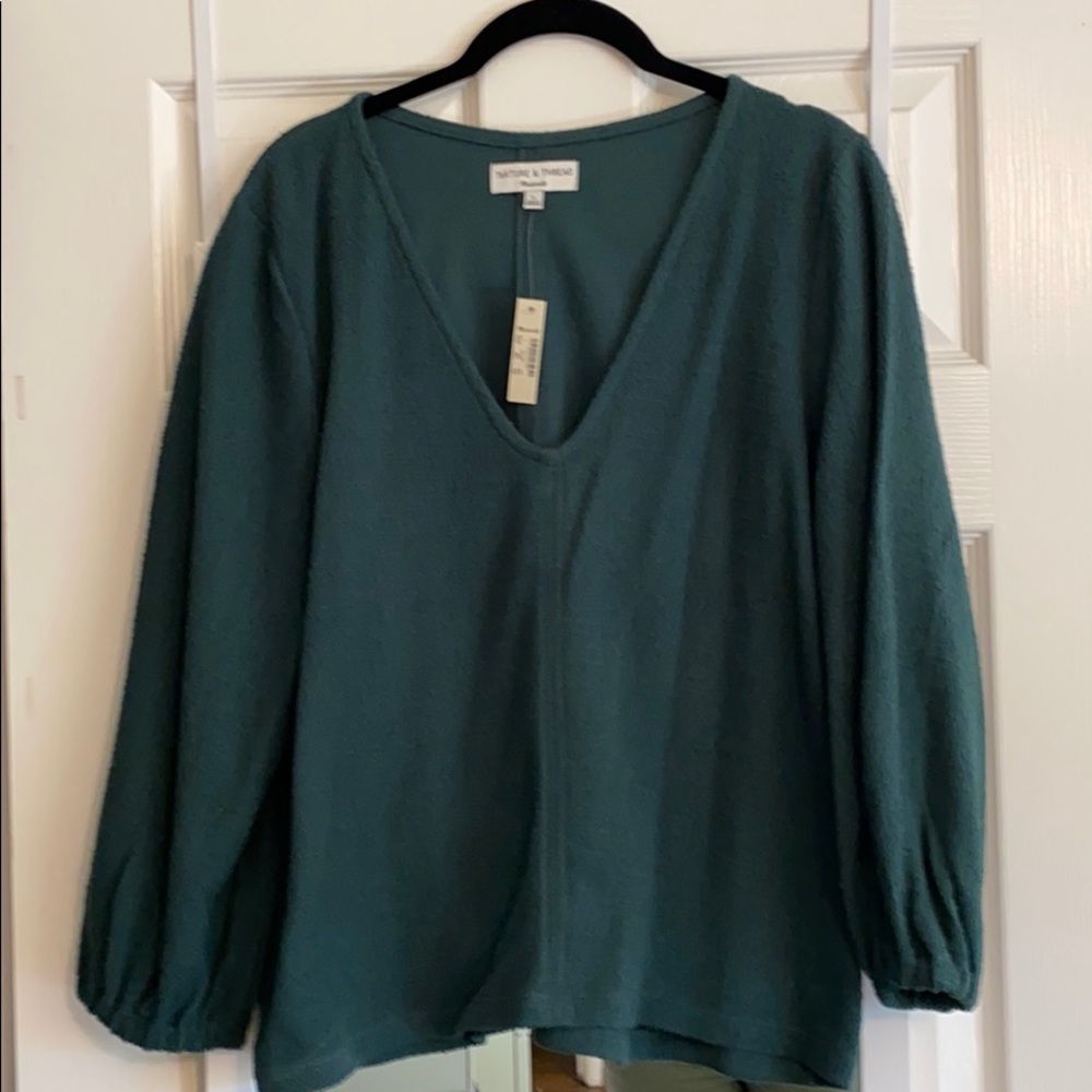 Madewell texture and thread top - NWT